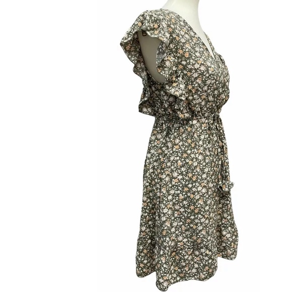 Umgee Ditsy Floral Ruffle Short Dress - Picture 5 of 15